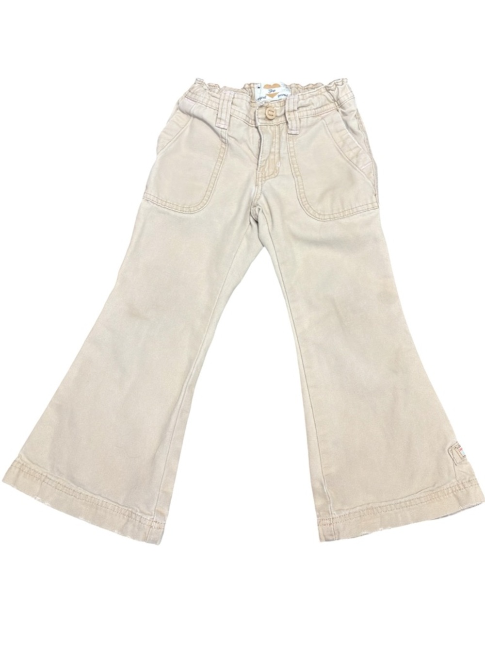 Gap Kids Vintage Khaki Bootcut Flare Jeans Size 4 Regular Beige